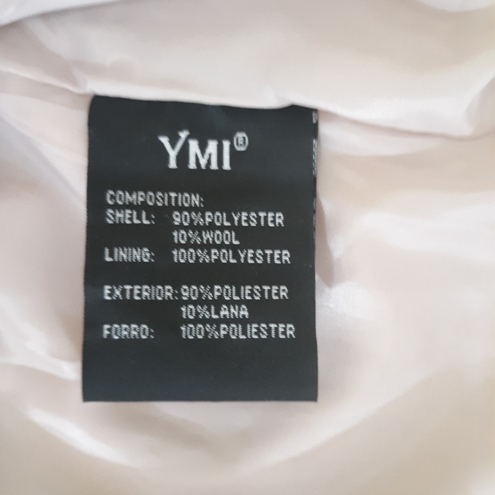 Ymi wool blend peacoat blush sz large - Picture 5 of 5